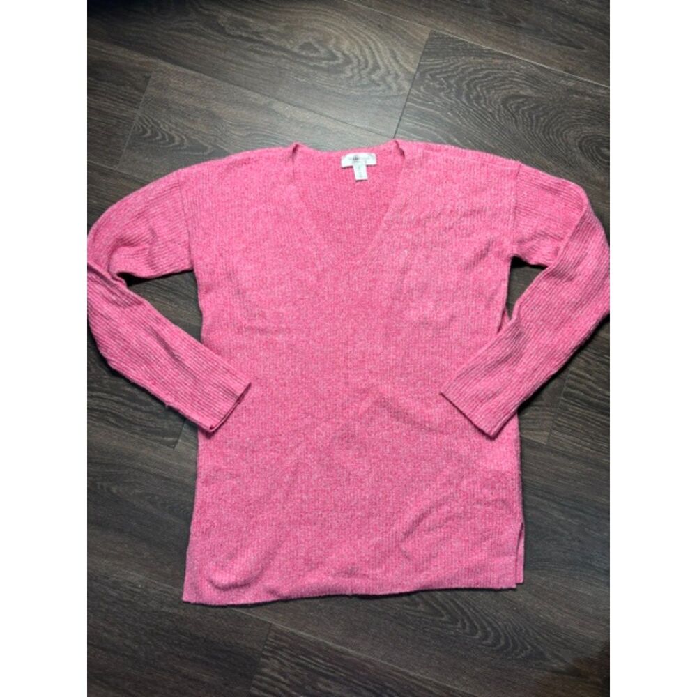 Motherhood Maternity Pink Sweater Women’s Small Long Sleeve Knit Pregnancy